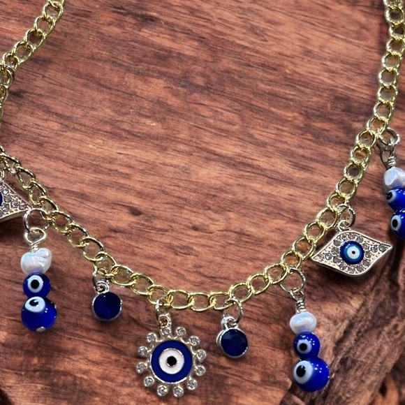 Evil eye charm necklace. 19” - Picture 16 of 16
